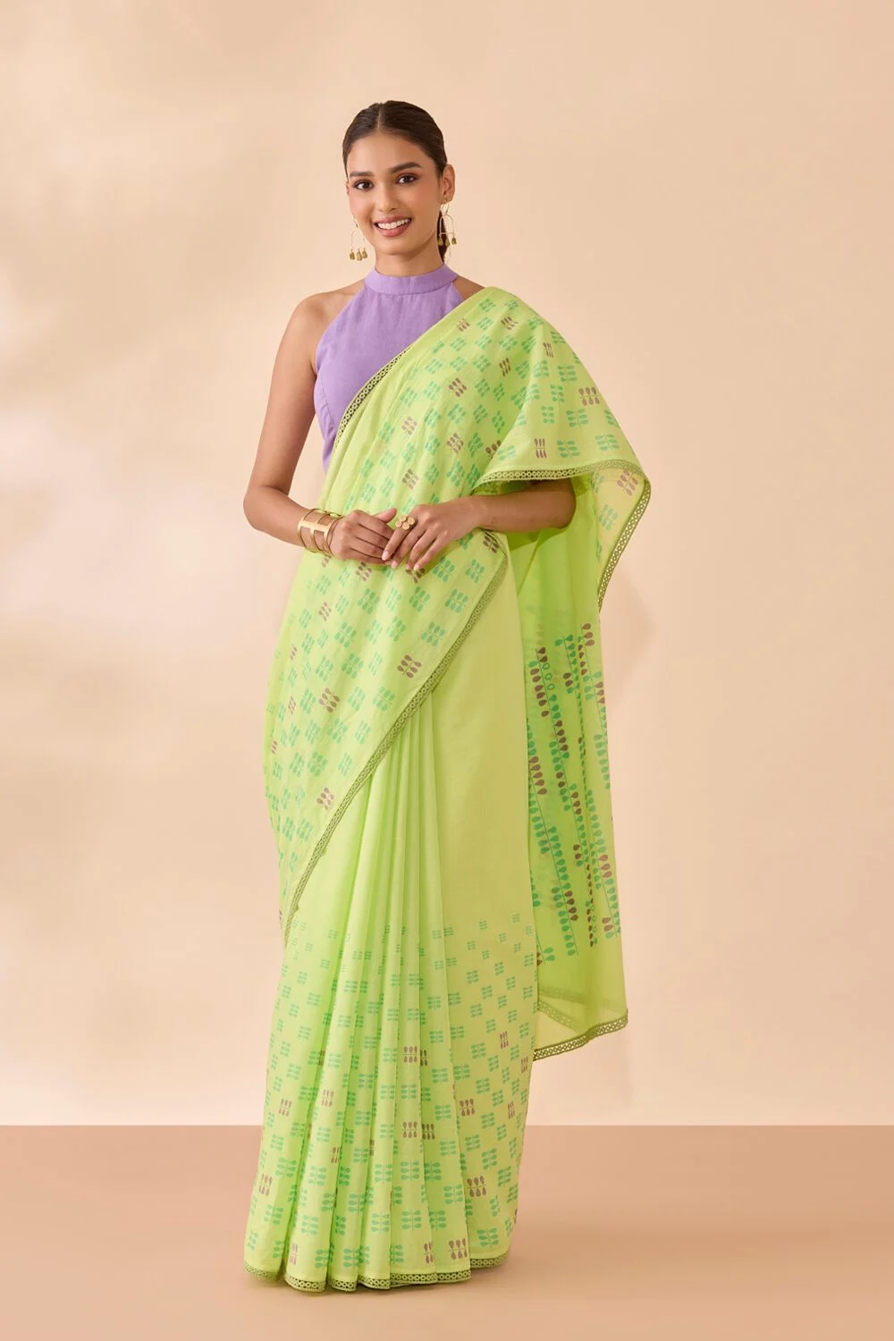 Cotton Saree with Modern Prints